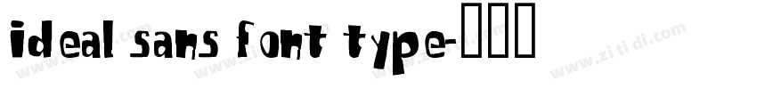 ideal sans font type字体转换